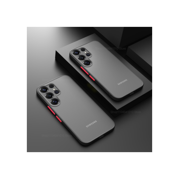 TPU macio à prova de choque armadura Matte capa para Samsung Galaxy S25 S24 S23 S 25 Ultra Plus capas de telefone Clear Hard PC Bumper Back capinha