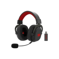 Headset Gamer Redragon H510-Pro Zeus Rgb Wireless 7.1 53mm Preto