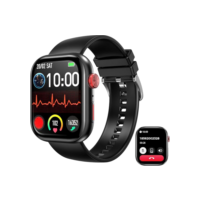 LucZeng Smartwatch Relógio Inteligente, Tela HD Touch 2.01", IP68 à Prova d'Água, Monitor de Frequência Cardíaca e Sono, 120+ Modos Esportivos, Bateria de 3-5 Dias, Assistente de Voz, 2 Pulseiras