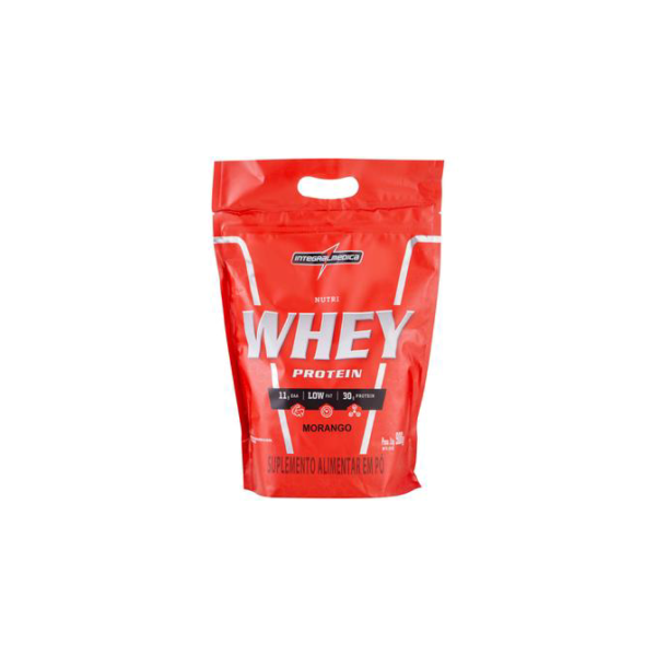 Nutri Whey Protein Refil Integralmédica - Morango 900g