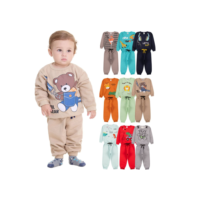 Kit Sortido 6 Peças Moletom Roupa De Bebê Menino Infantil Inverno Ou 2 Peças Moletom Roupa Conjunto Frio