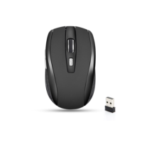 Mouse sem fio Mouse silencioso 2.4G portátil móvel Optical Office Mouse DPI níveis ajustáveis para Notebook PC Laptop MacBook