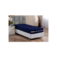Capa De Colchão De Malha Garmatura 55 Cor Azul-marinho