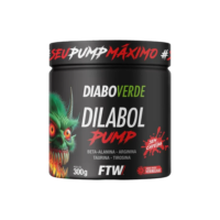 Dilabol Pump Pré Treino Pote 300g Sabor Frutas Vermelhas Diabo Verde - FTW