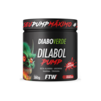 Dilabol Pump Pré Treino Pote 300g Sabor Frutas Vermelhas Diabo Verde - FTW