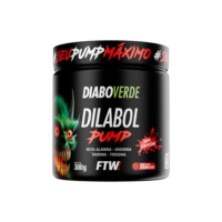 Dilabol Pump Pré Treino Pote 300g Sabor Frutas Vermelhas Diabo Verde - FTW