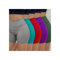 Kit 5 Bermuda De Lycra Feminino Academia Treino C/ Cós