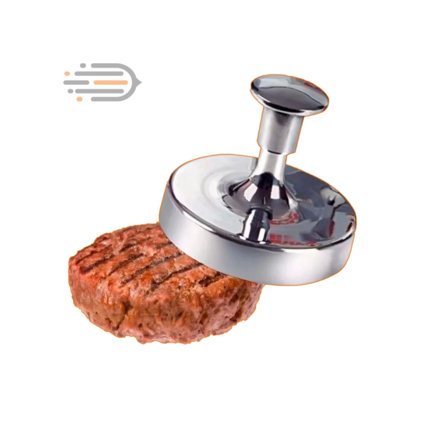 Modelador Hambúrguer 12cm Alumínio | Forma Prensa Gourmet Caseiro Fácil Limpar Durável