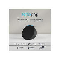 Echo Pop (Geração mais recente) | Smart speaker compacto com som envolvente e Alexa | Cor Preta