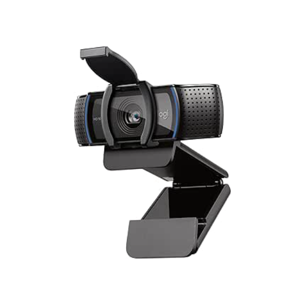 Webcam Full HD Logitech C920s com Microfone Embutido e Proteção de Privacidade para Chamadas e Gravações em Video Widescreen 1080p - Compatível com Logitech Capture