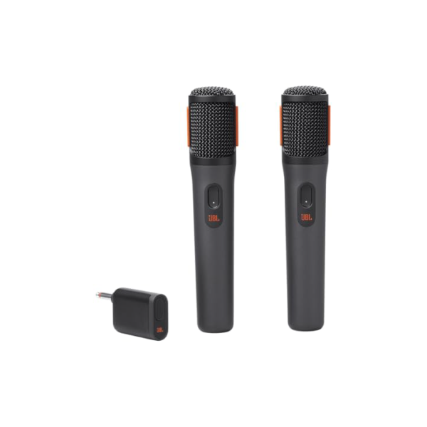 JBL, Par de Microfone Sem Fio, JBL PartyBox Wireless Mic - Preto