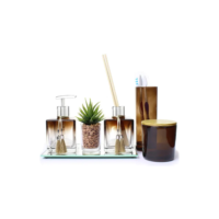 Kit Banheiro Kit Lavabo Aromatizador De Ambiente Saboneteira