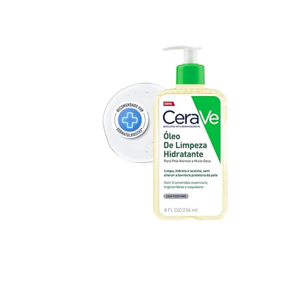 CeraVe, Óleo de Limpeza Hidratante, com triglicerídeo e esqualeno 236ml
