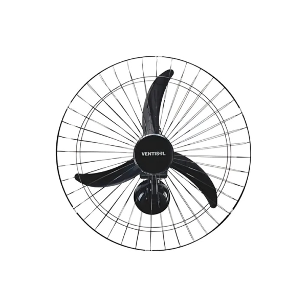 Ventilador Osc Parede 60cm New Preto Premium Ventisol
