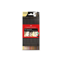 EcoLápis de Cor SuperSoft Tons de Pele, Faber-Castell, 12 Cores, 1 Cartela - 120715SOFTCQ
