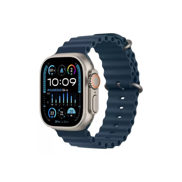 Apple Watch Ultra 2 GPS + Cellular • Caixa de titânio – 49 mm • Pulseira Oceano azul