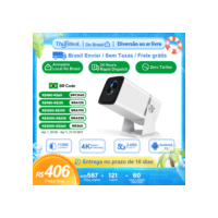 ThundeaL 4K Projetor Full HD FHD TD80W Android WiFi 3D Home Theater TD80 Projetor de feixe portátil Reunião de vídeo Filme PK HY320 HY320W HY300 HY300W Projetor