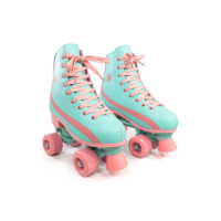Patins Infantil Feminino 4 Rodas Roller Profissional Rosa Luna Ajustável C/Freio Confortável Estável Iniciante Criança