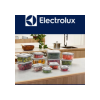 Conjunto 12 Potes Hermético Electrolux Plastico Transparente