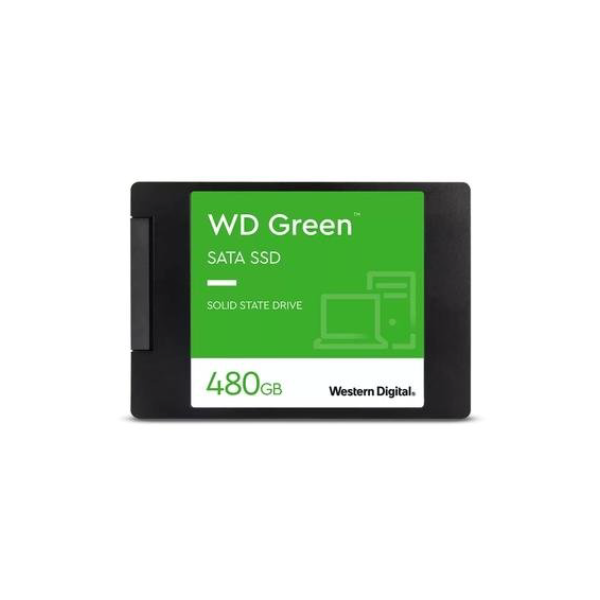 SSD WD Green, 480GB, SATA III, 2.5", Leitura: 545MB/s, Gravação: 430MB/s, Preto - WDS480G3G0A