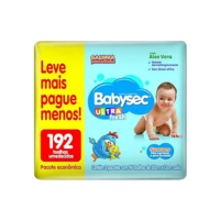 Lenço Umedecido Babysec Pacote Economico 192 folhas