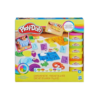 Play-Doh Massinha de Modelar Infantil, conjunto Números, kit com moldes e 6 potes de massinha colorida, brinquedos para o Dia das Crianças, para crianças a partir de 3 anos