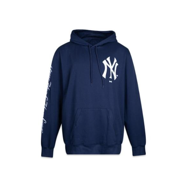 Moletom New Era Plus Size Canguru Fechado New York Yankees Masculino - Marinho