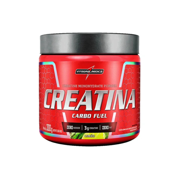 Creatina Carbo Fuel Limão 300g Energia e Força Integralmedica