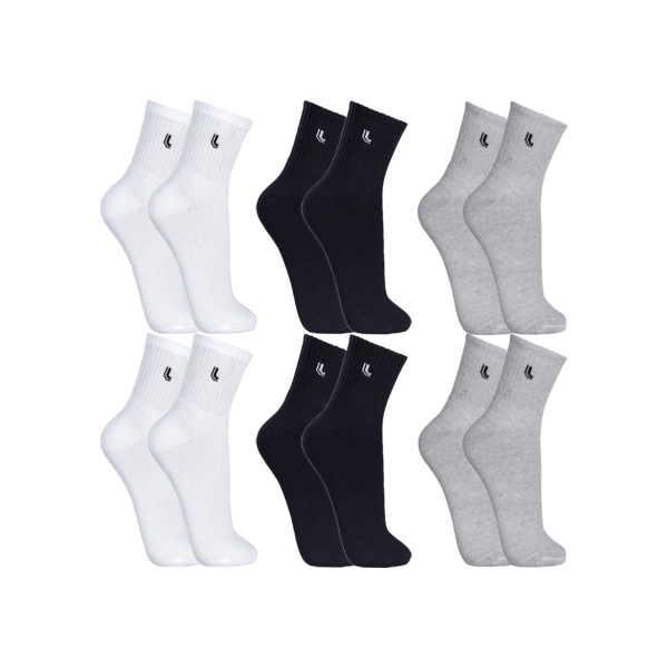 Kit 6 Pares Meias Lupo Cano Médio Alto Longo Masculino Feminina Algodão Original
