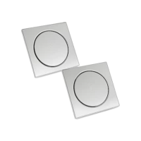 Ralos Click Inteligente Kit 2 Pop Up Aço Inox Banheiros Lavabos Casa 10x10 Click