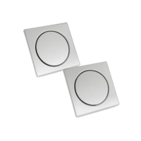 Ralos Click Inteligente Kit 2 Pop Up Aço Inox Banheiros Lavabos Casa 10x10 Click