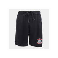 Bermuda Moletom Corinthians Matlock Masculina - Preto