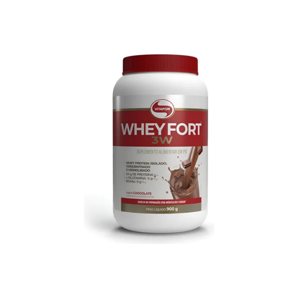 Whey Fort 3W 900g Chocolate Vitafor