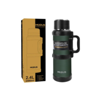 Modus Garrafa Térmica Bebidas Quentes E Frias Garrafas De Água Para Desporto E Fitness Cor Verde-musgo