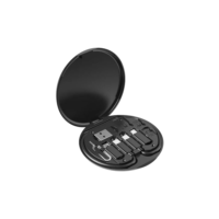 HUBONIC Kit Multifuncional de Adaptadores e Cabo USB C, USB A, Micro USB e Lightning Suporte Celular Carregamento Rápido 60W (Variado)
