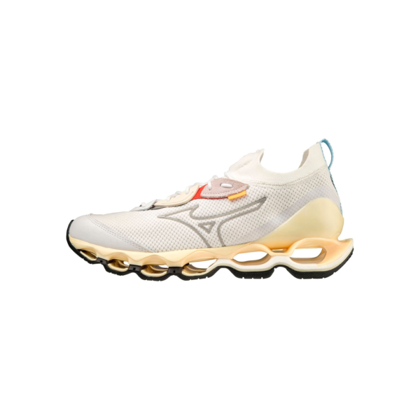 Tênis Casual Unissex Mizuno Wave Prophecy Beta Branco/Amarelo