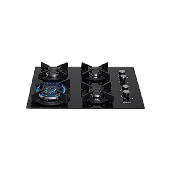 FISCHER COOKTOP À GÁS 4 BOCAS TRIPLA CHAMA INFINITY MESA VIDRO PRETO BIVOLT - 26297-57076