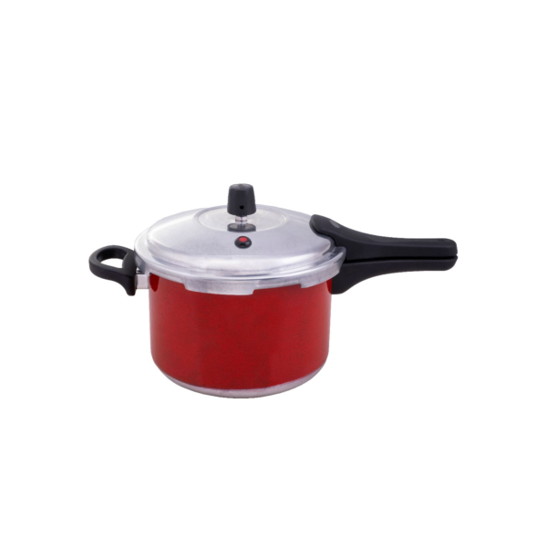 Panela de Pressão Fechamento Externo 3 litros cor vermelho pintado ASJ Inmetro e Garantia