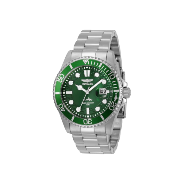 Invicta Relógio masculino de quartzo Pro Diver com pulseira de aço inoxidável, prata, 22 (modelo: 30020), Prata, 43 mm, Mergulhador