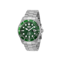 Invicta Relógio masculino de quartzo Pro Diver com pulseira de aço inoxidável, prata, 22 (modelo: 30020), Prata, 43 mm, Mergulhador