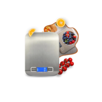 Balança Cozinha Digital Precisão 10kg em Inox - Balança De Alimentos Para Cozinha, Balança Digital De Precisão, Ideal Para Pesagem De Comida E Ingredientes