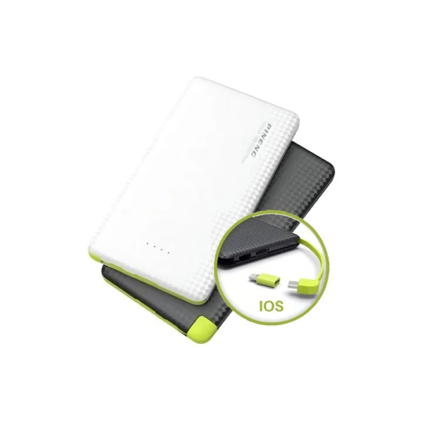 Carregador Portátil Bateria Externa Power Bank Cor Branco