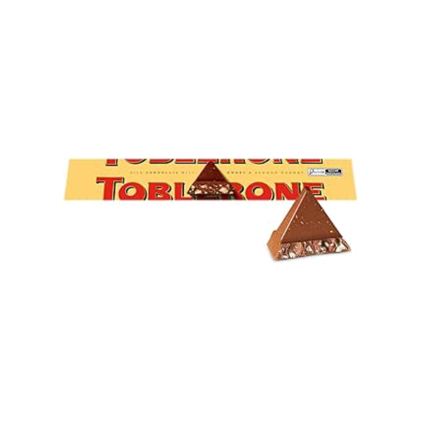 TOBLERONE Chocolate Ao Leite Nougat De Mel E Amêndoas Toblerone Caixa 100G - Importado