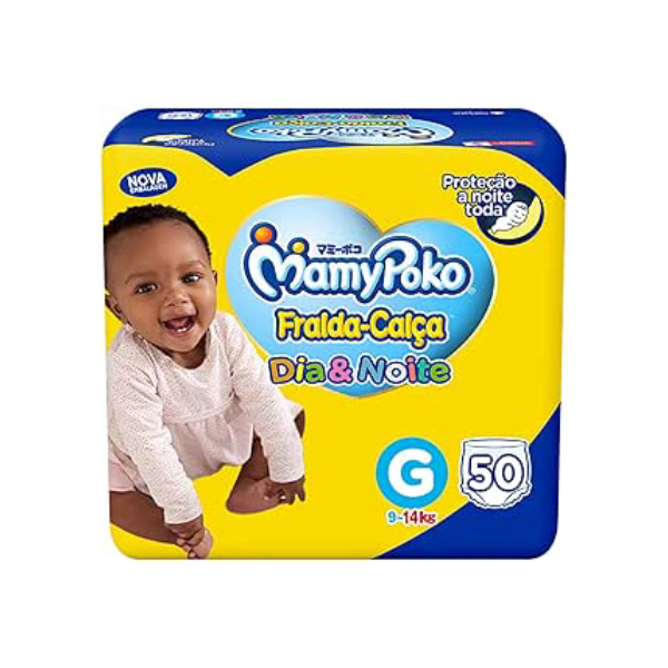 MamyPoko Fralda-Calça Dia&Noite G 50 Unidades