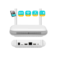 Mini Wireless Network Video Recorder, Suporte Face Detection, Wi-Fi, NVR, 8CH, 3MP, 4CH, 6MP, H.265, Onvif, 2.5 '', HDD, iCSee