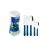 Faqueiro Inox 20 peças Leme Azul - Tramontina