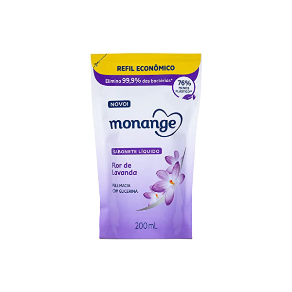 Coty Refil Sabonete Líquido Monange Flor De Lavanda 200Ml