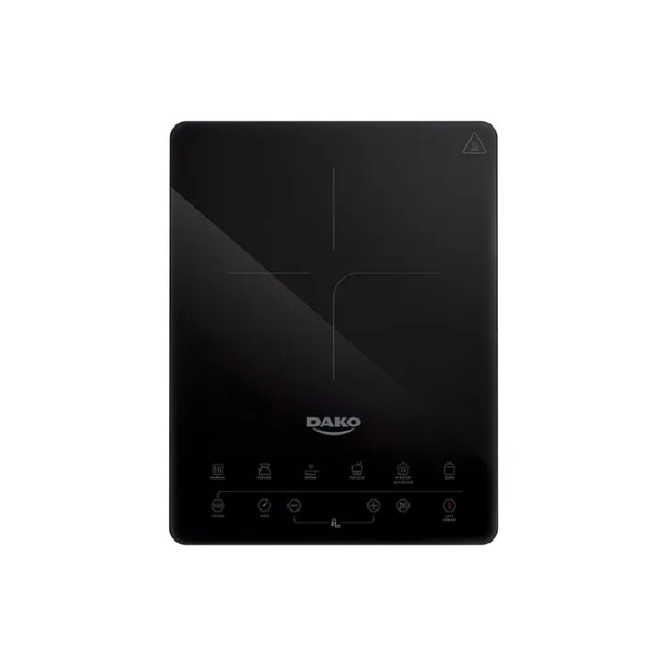 Cooktop De Indução Dako 1 Boca Vitrocerâmico Portátil Cor Preto