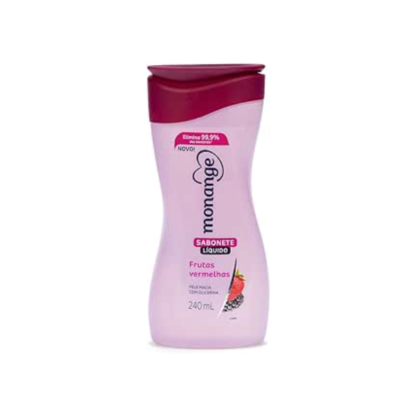 Monange Sabonete Líquido Frutas Vermelhas 240Ml