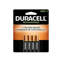 Duracell Pilha Recarregável AAA Pequena Com 4 Unidades